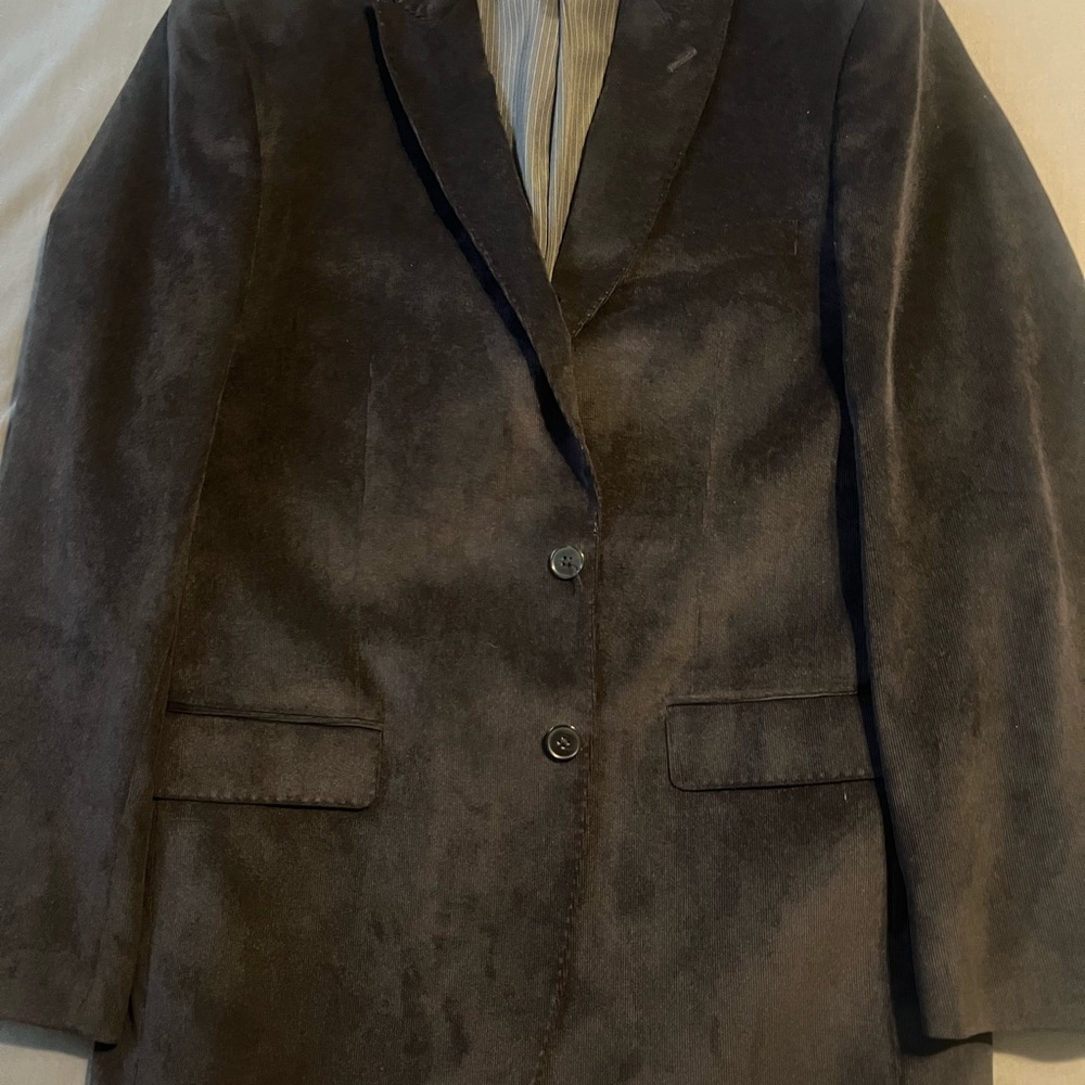 Calvin Klein Black Corduroy Blazer